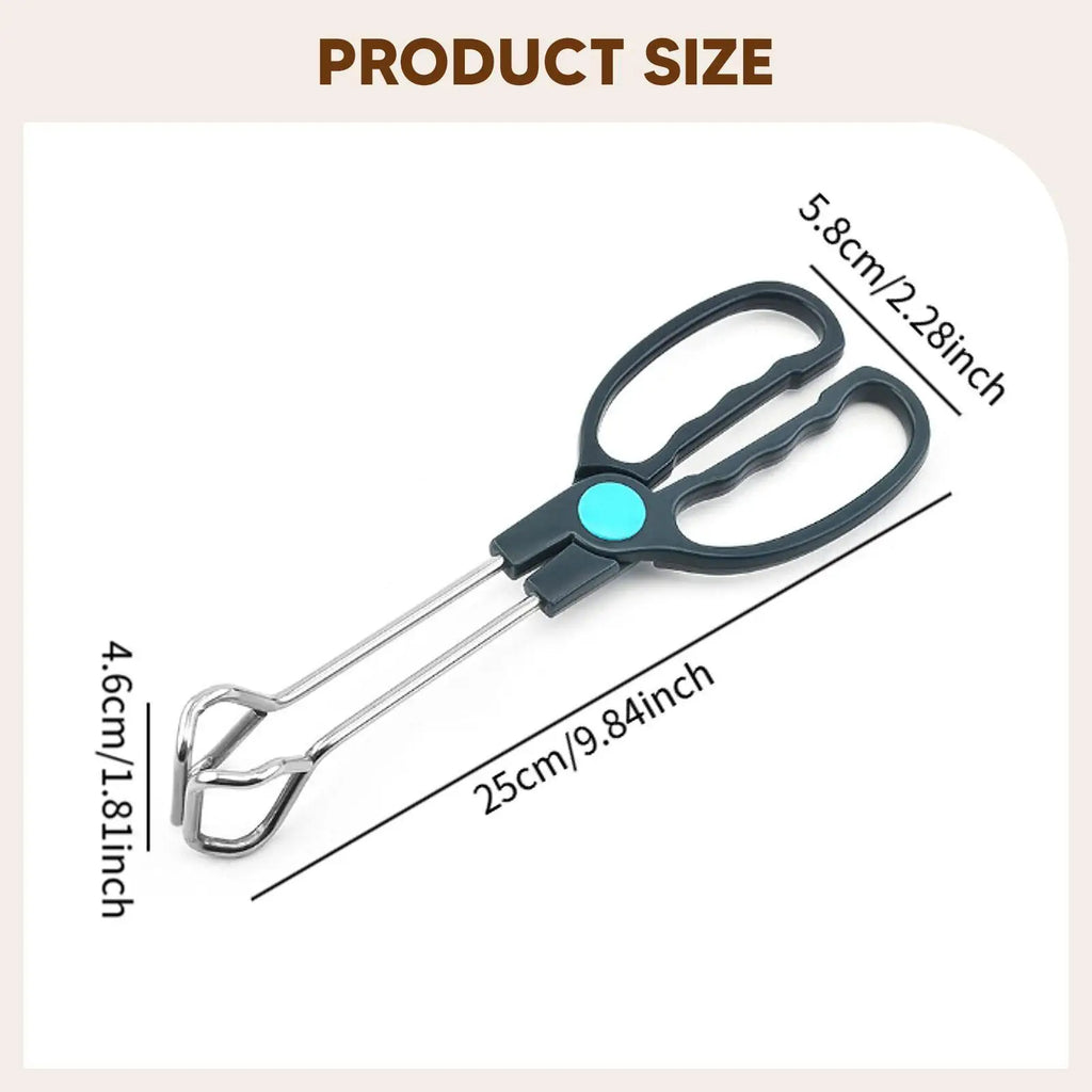 Stainless Steel Cooking Tongs | Slotted Grill Spatula 2-Pack