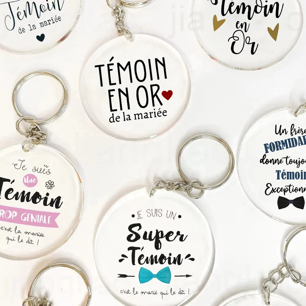 "I'm Such A Great Witness" Acrylic Keychain Wedding Gift