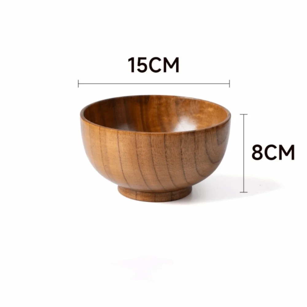 Japanese Handmade Wooden Bowl – Soup, Salad & Serving