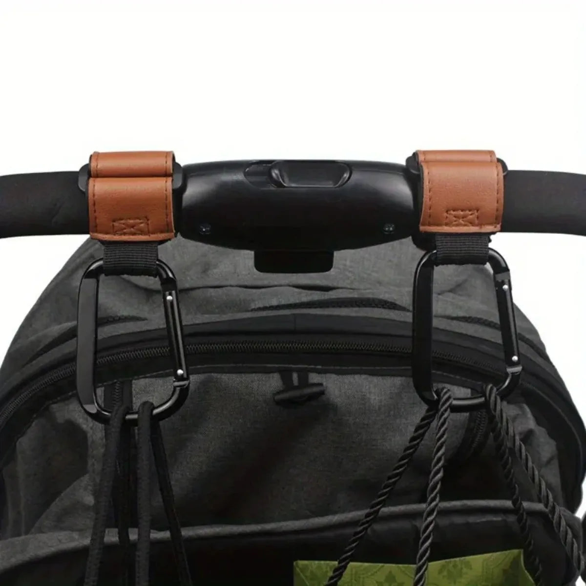 Universal Heavy-Duty Stroller Hooks & Diaper Bag Clips
