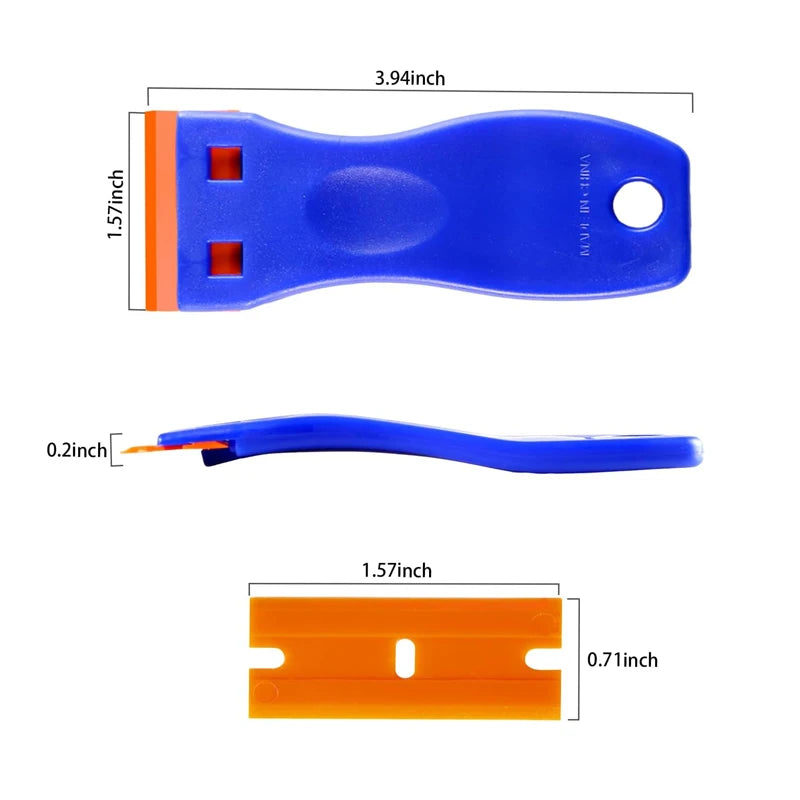 KKJOY Plastic Razor Blade Scraper – Glue & Decal Remover Tool