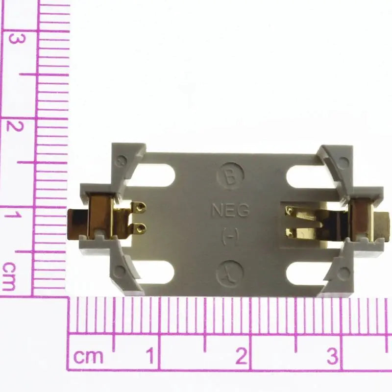 CR2450 Gold-Plated Coin Battery Holder Socket – 5-Pack