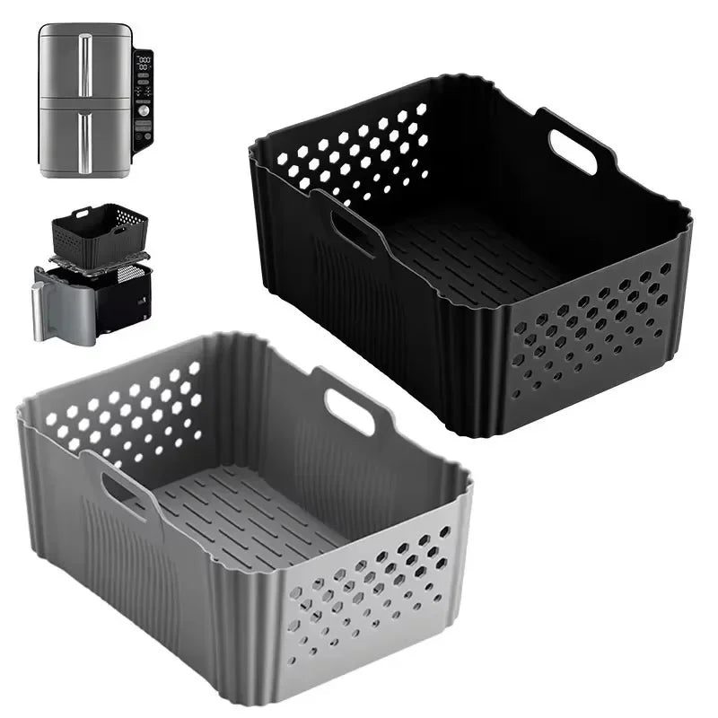 Silicone Air Fryer Liner for Ninja SL400 SL401 – Reusable