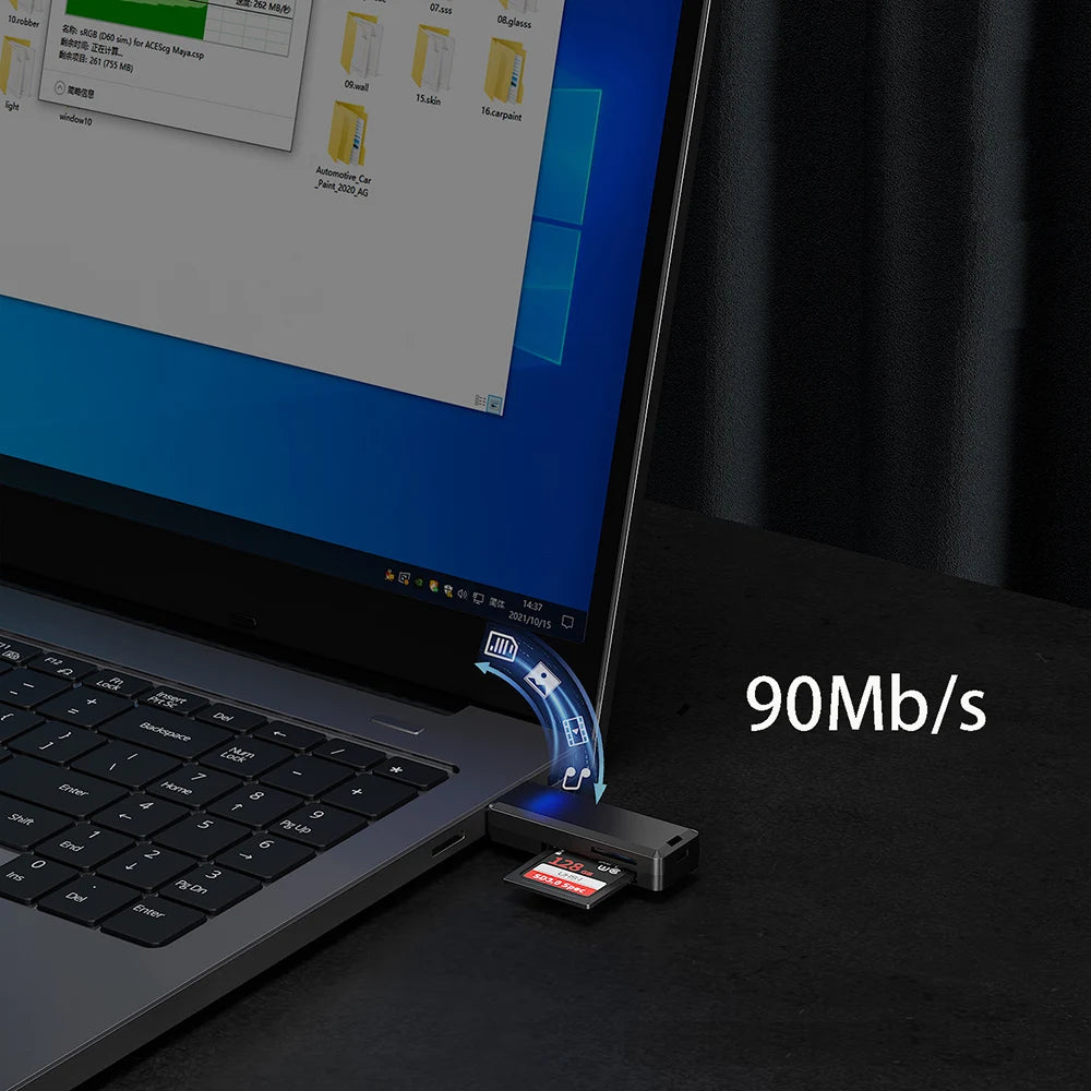 USB 3.0 Multi-Format Card Reader – SD, Micro SD, Up to 1TB