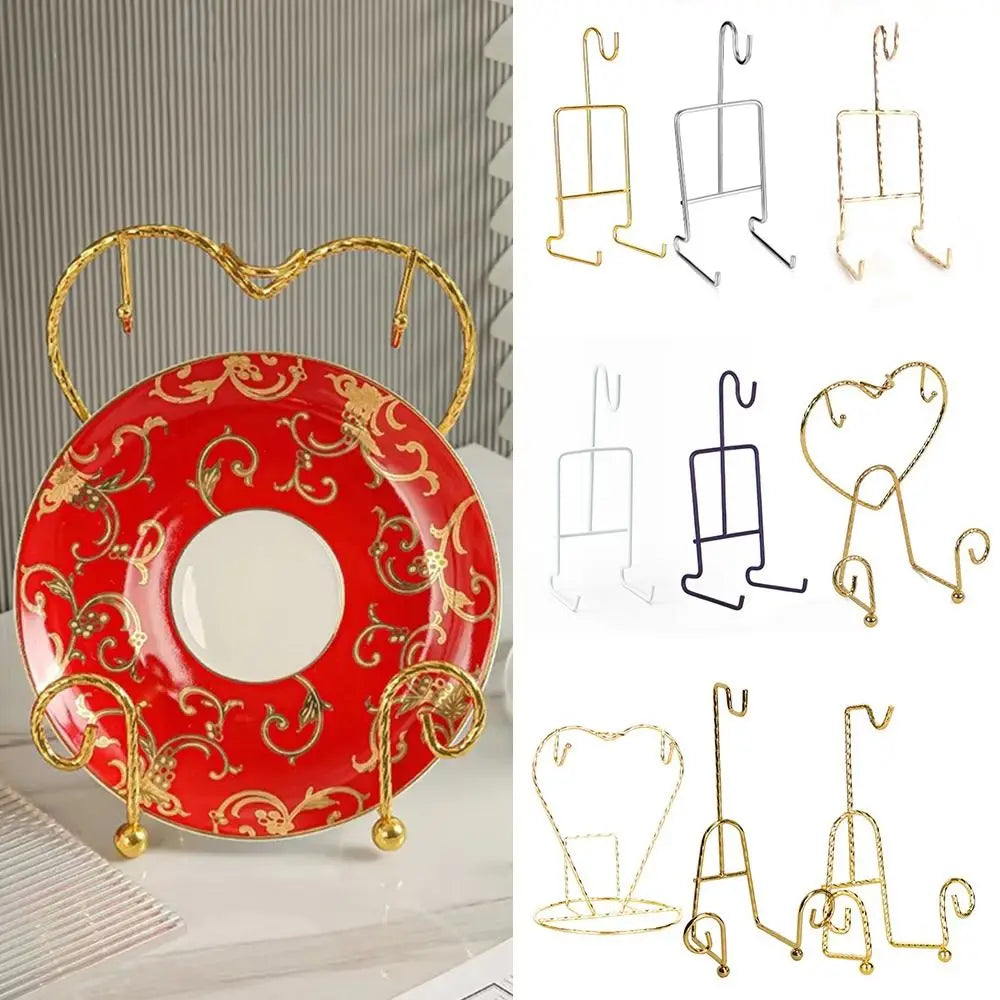 Metal Cup & Saucer Display Stand – Iron Cup Holder Organizer