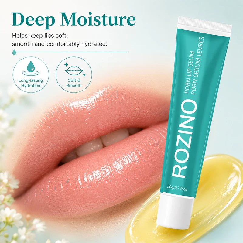 ROZINO PDRN Plumping Lip Serum | Hydrating Lip Balm & Oil