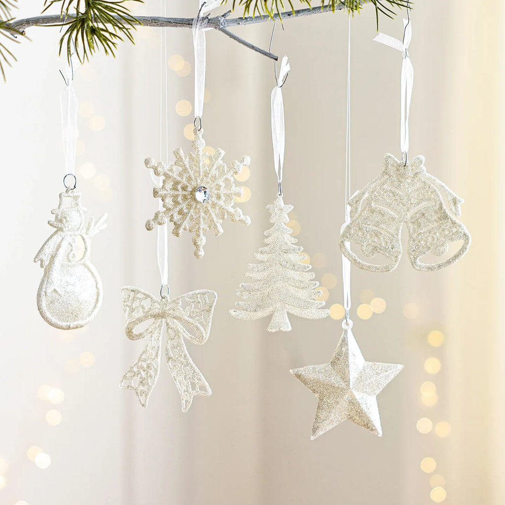 White Snowman Christmas Bell Ornament – Holiday Tree Decor