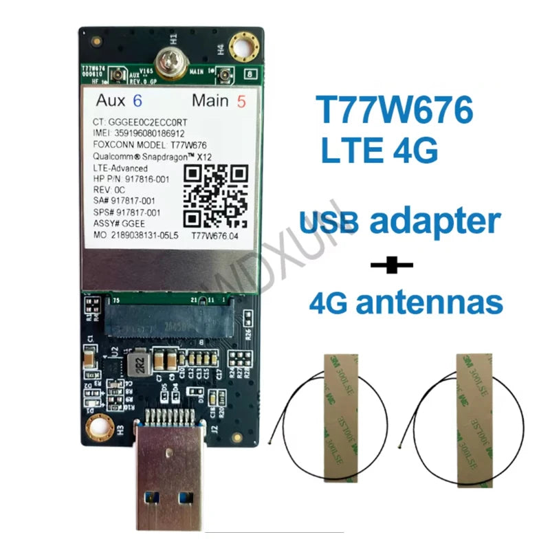 T77W676 LT4220 X12 4G LTE WWAN M.2 Modem for HP EliteBook