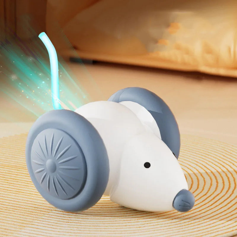 Electric Mouse Car Interactive Cat Toy – Auto Obstacle Avoidance