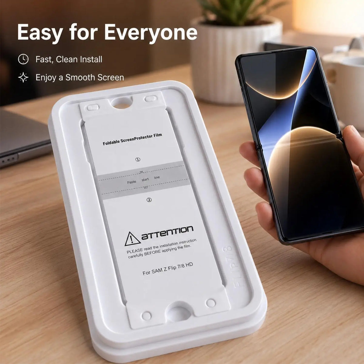 TPU Hydrogel Screen Protector – Samsung Galaxy Z Fold 8 & Flip 8