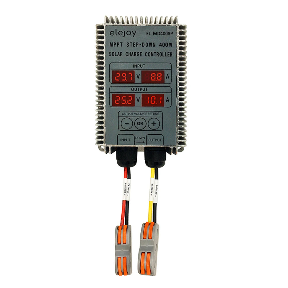 400W MPPT Solar Charge Controller | 10–30V Adjustable Output