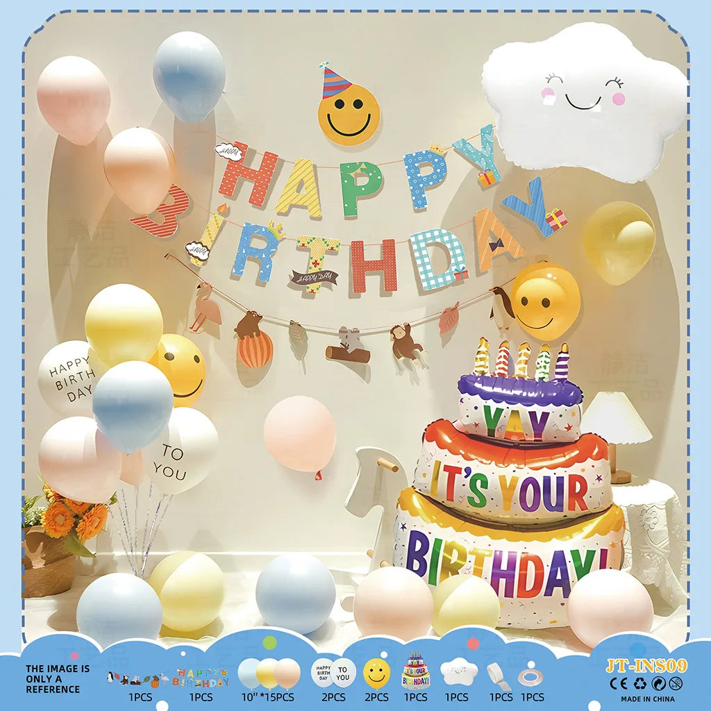 Kids Birthday Balloon Decoration Set – Boys & Girls Party