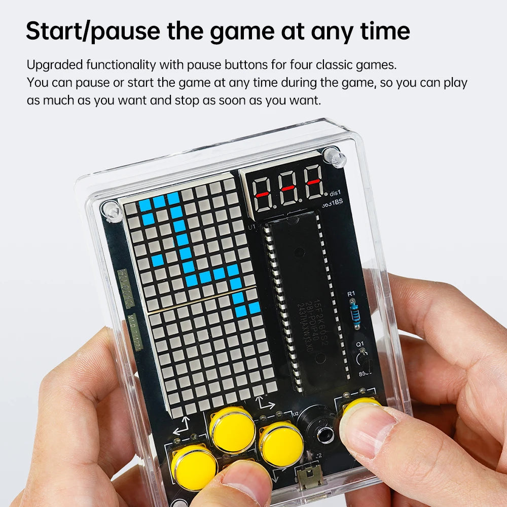 Pixel Game Console DIY Soldering Kit – ATmega51 Microcontroller