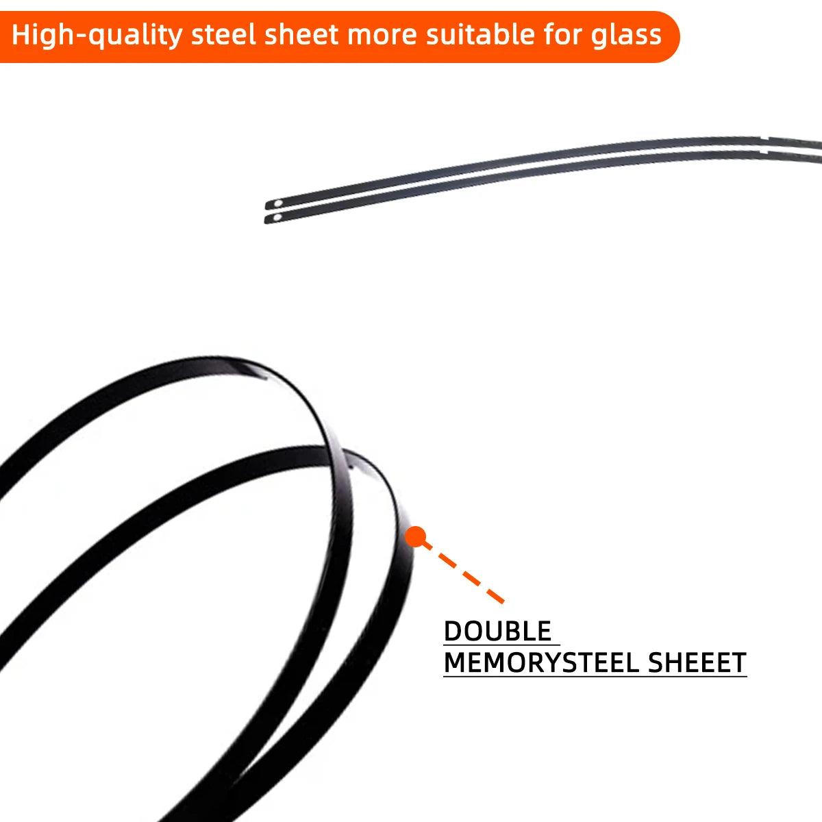 Universal Silicone Car Wiper Blade – J & U Hook 13"–28"