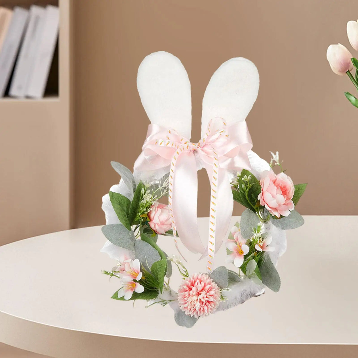 Easter Floral Wreath – Spring Artificial Flower Door Decor