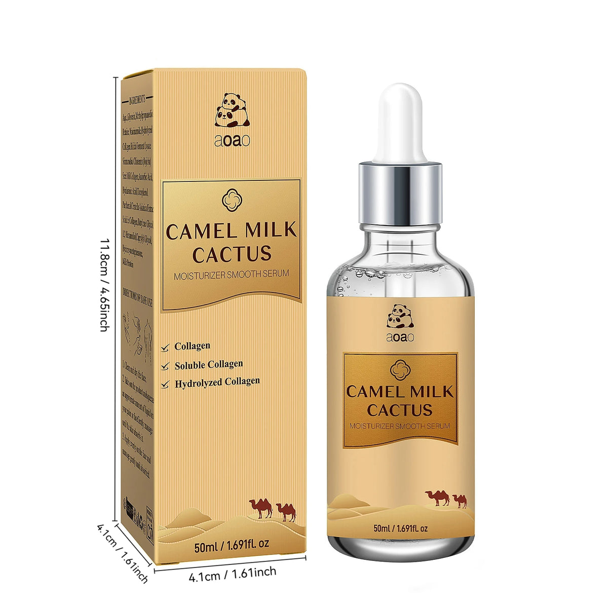Camel Milk Face Serum | Hyaluronic Acid, Purslane & Collagen
