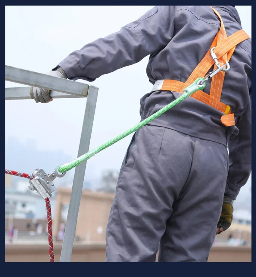 Manual Rope Grab Hook & 60cm Shock Absorbing Lanyard 16mm