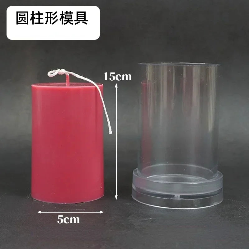 DIY Cylindrical Candle Mold – Acrylic Flat Top Pillar Mold