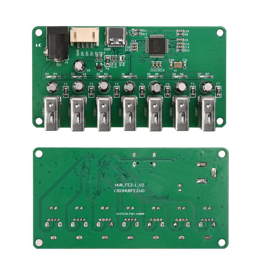 USB 2.0 Hub Module – 1 to 7 Port Expansion (Micro USB/Type-C)