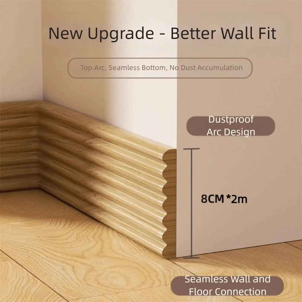 3D Self-Adhesive Skirting Line Strip | Wall Baseboard Decor