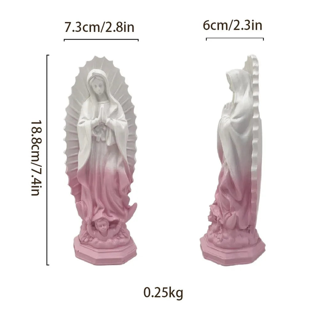 Our Lady of Guadalupe Resin Statue | Mexican Religious Decor