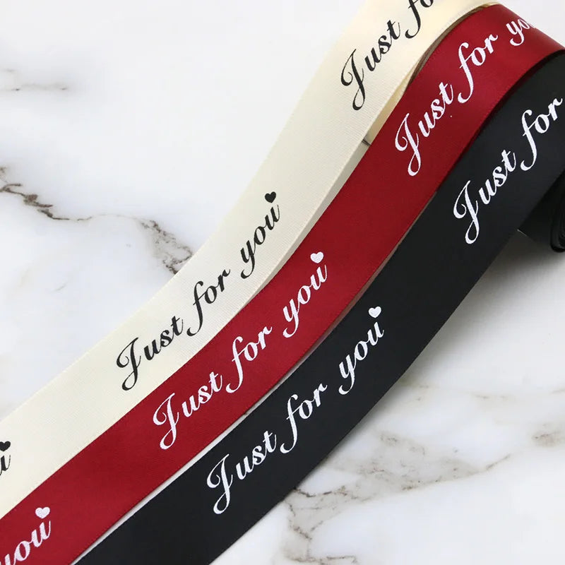 "Just For You" Satin Ribbon 25mm x 10M – Gift & Craft