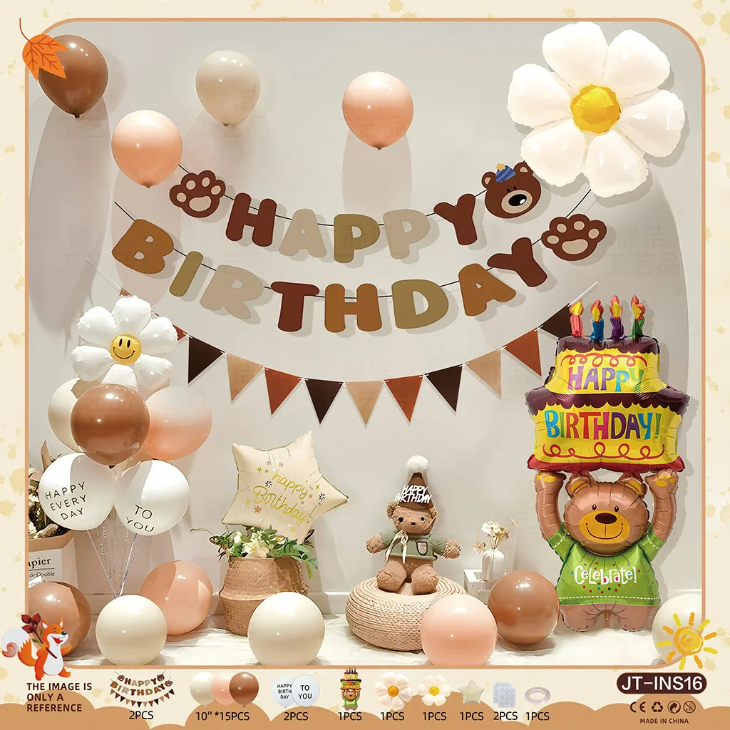 Kids Birthday Balloon Decoration Set – Boys & Girls Party