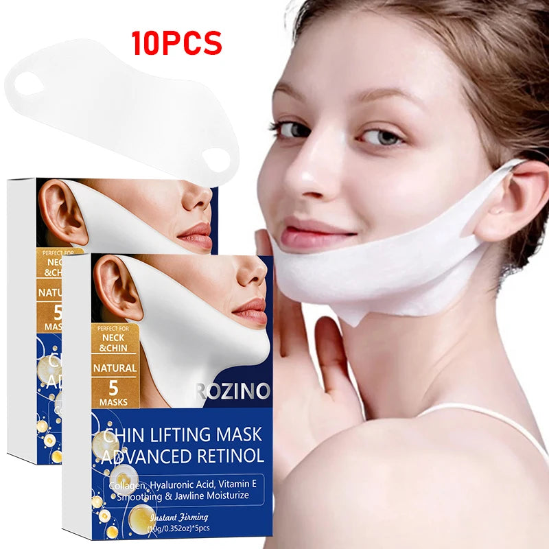 ROZINO V-Line Chin Lifting Gel Mask 5-Pack | Korean Skincare
