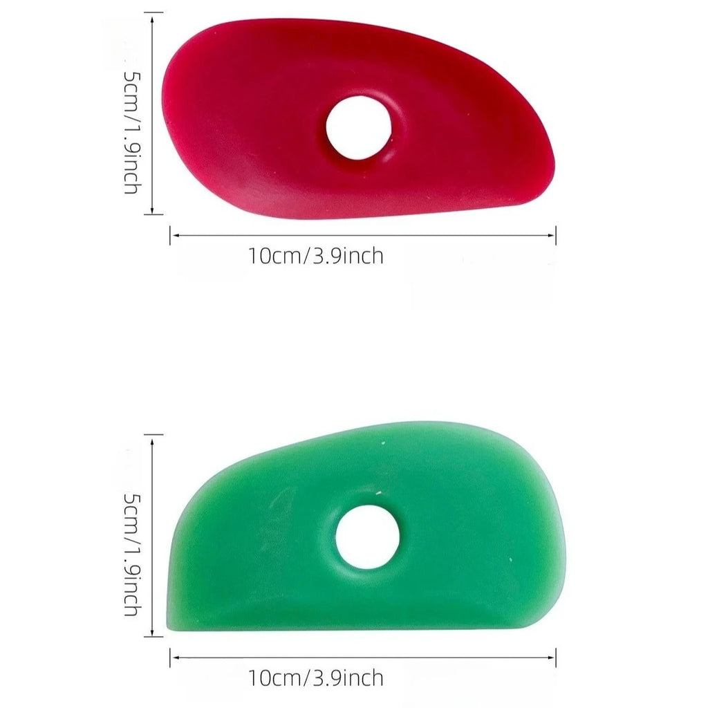 Soft Silicone Pottery Ribs – Clay Sculpting & Shaping Tools