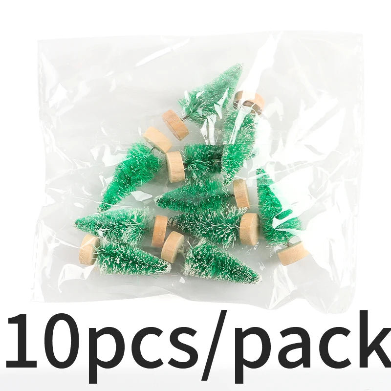 Mini Christmas Tree Cedar Ornaments 10-Pack | Holiday Decor