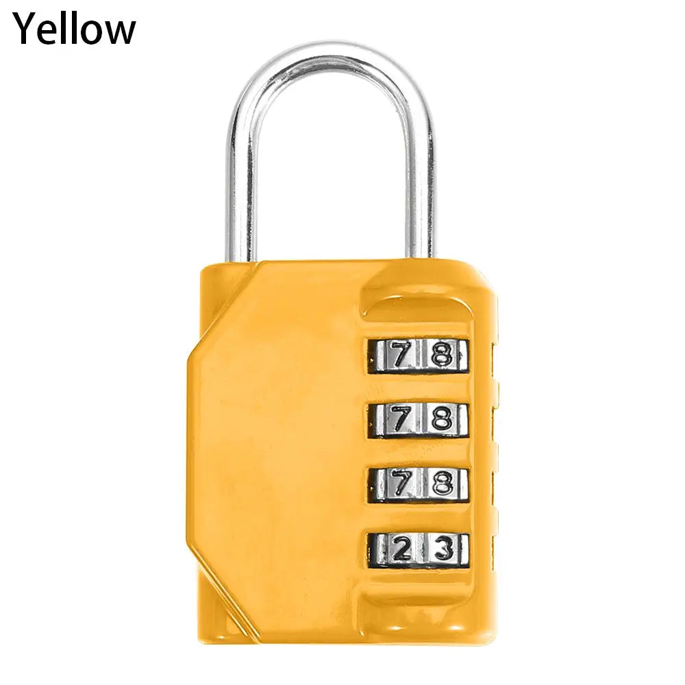 4-Digit Combination Padlock – Waterproof Rust-Proof Travel Lock