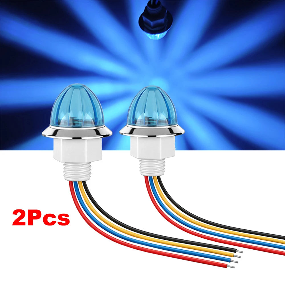 LED Side Marker Lights 12V–24V for Truck Trailer Van | 1–2 Pack