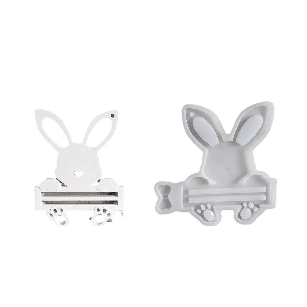 Cute Rabbit Silicone Mold – DIY Resin, Gypsum & Cement Craft