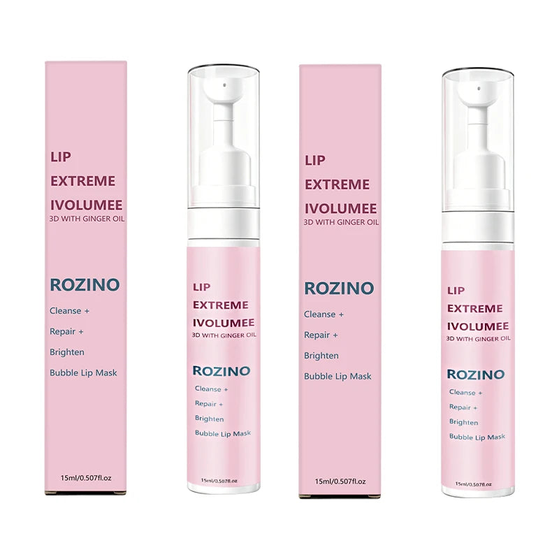 ROZINO 3D Bubble Lip Mask – Plumping, Cleansing & Brightening