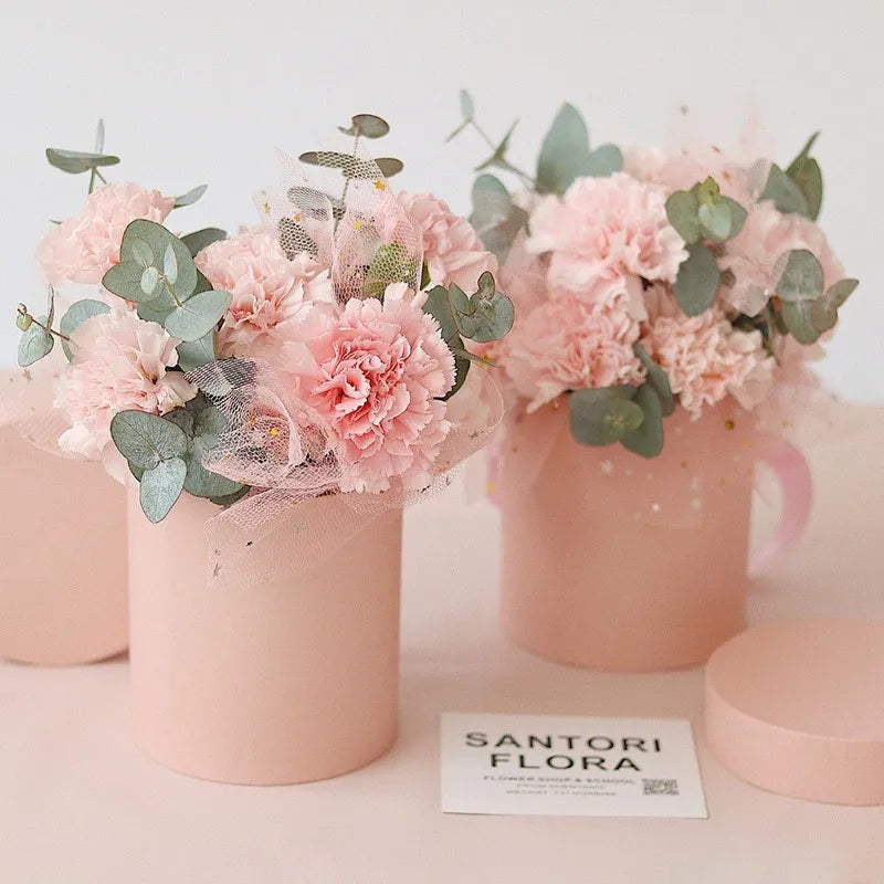 Round Kraft Paper Flower Gift Box – Weddings, Parties & More