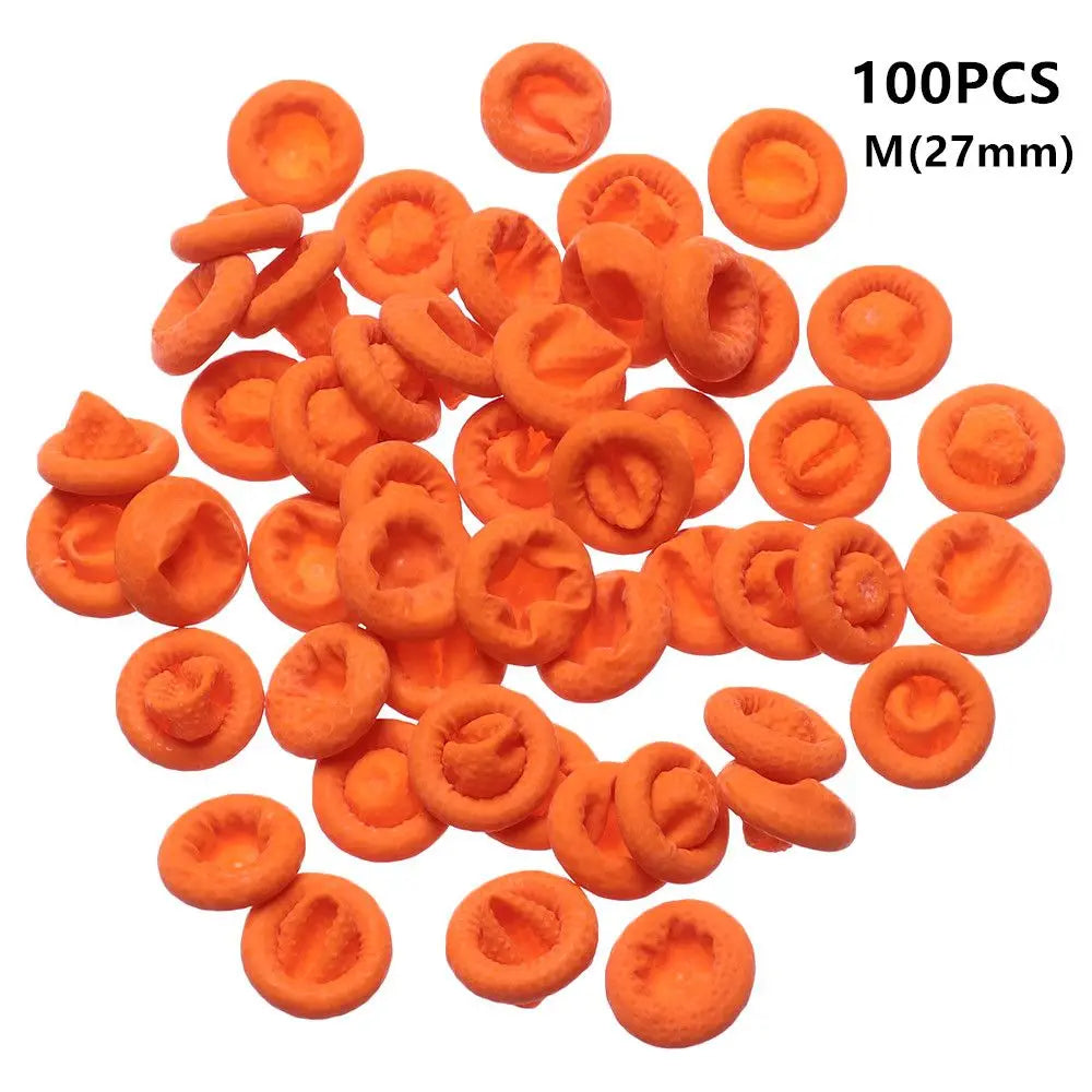 100-Pack Natural Latex Finger Cots – Anti-Slip Rubber Covers