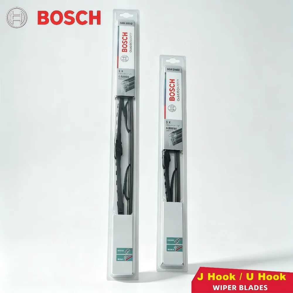Bosch Wiper Blades U/J-Hook 14"–26" | Honda Compatible