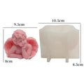 3D Angel Baby Silicone Mold – DIY Candle & Cement Casting