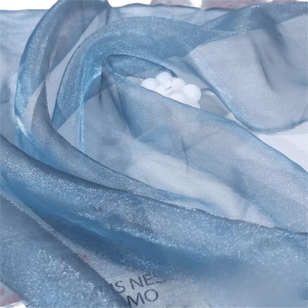 Glitter Organza Fabric – Shiny Tulle DIY Material 140cm Wide