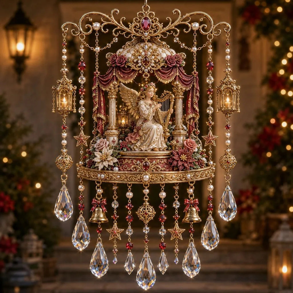 Crystal Pendant Wind Chime – Christmas Hanging Ornament