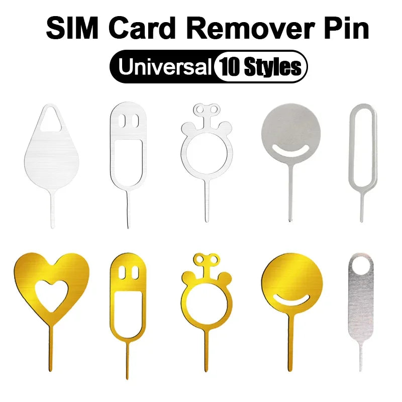 10-Pack SIM Card Ejector Pins – Universal Smartphone Tray Tool