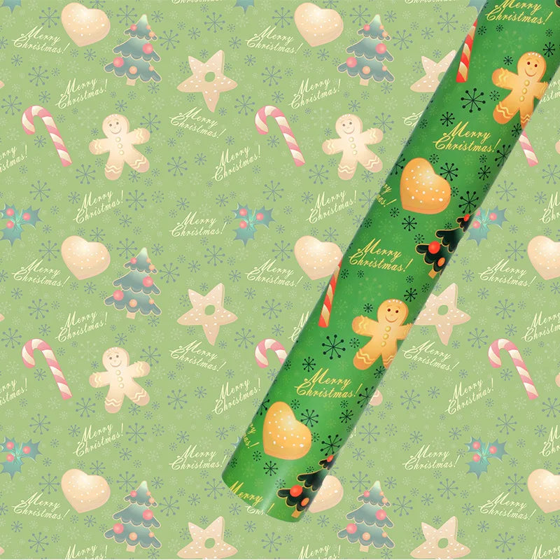 Christmas Wrapping Paper – Snowflake, Tree & Ornament Prints