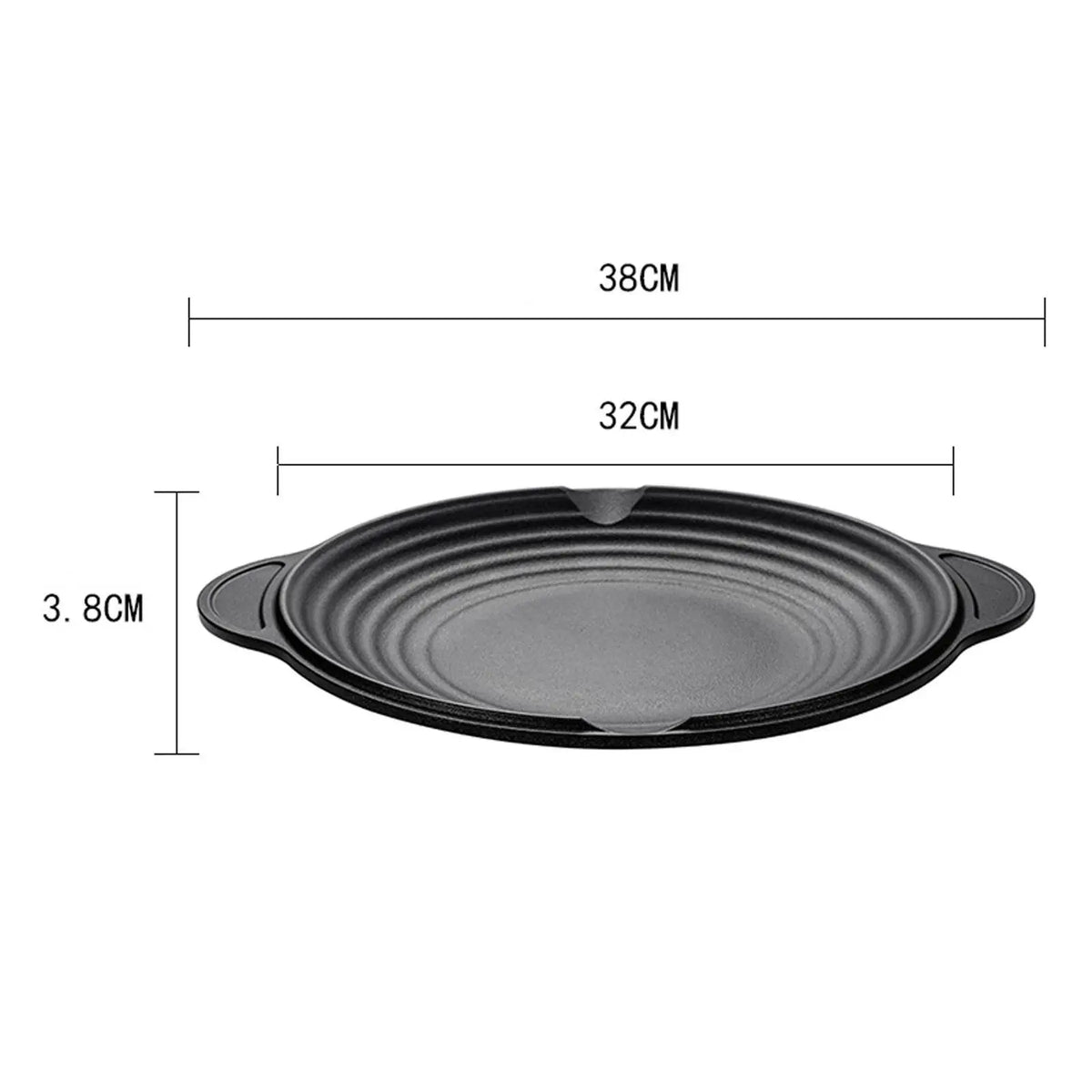Kesoto Nonstick BBQ Grill Pan – Portable Cast Aluminum Griddle