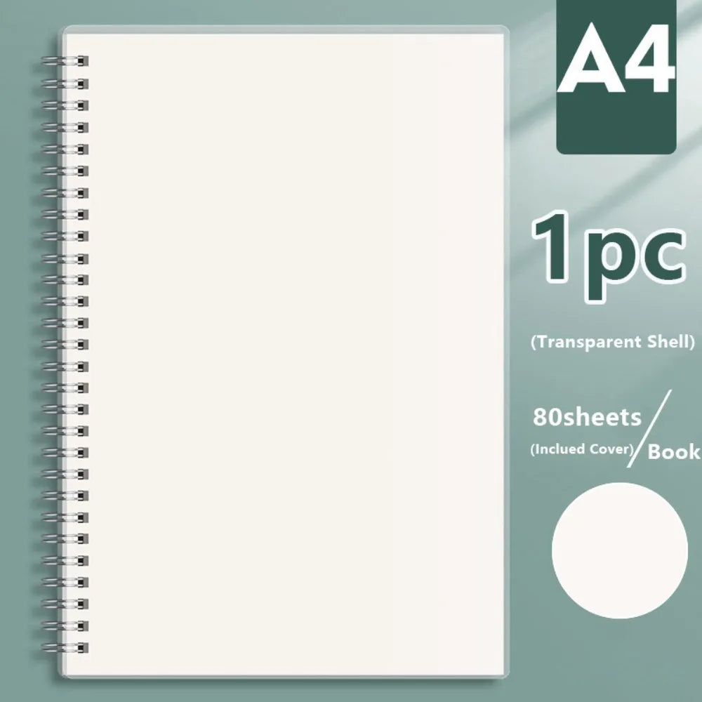 Spiral Coil Notebook A4/A5/A6/B5 – Grid, Lined & Blank Pages