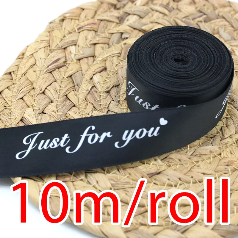 "Just For You" Satin Ribbon 25mm x 10M – Gift & Craft