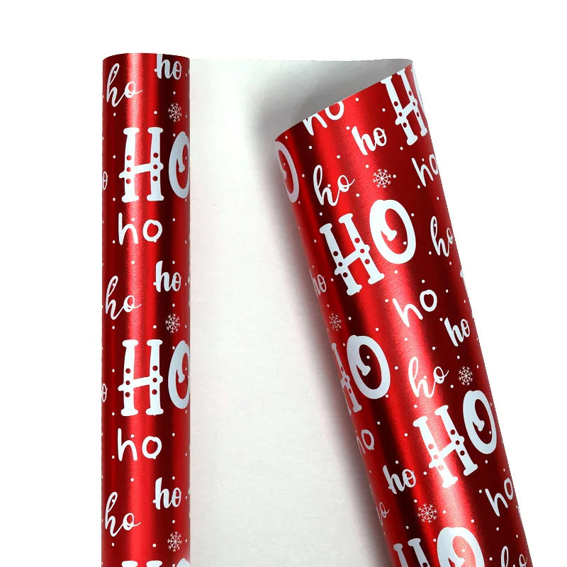 Recyclable Kraft Christmas Wrapping Paper Roll 300x43cm