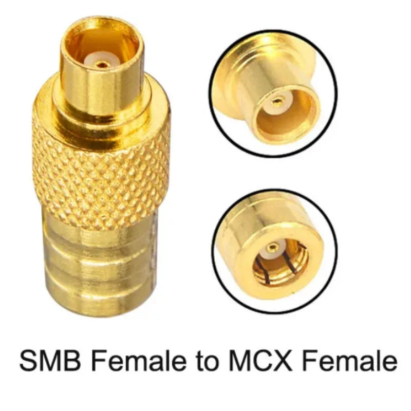 SMB to MCX RF Coaxial Adapter Connector – 50 Ohm