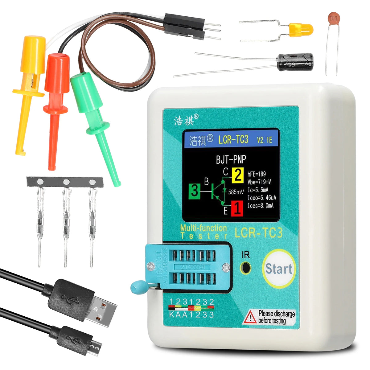TC3 Transistor Tester | Multi-Component Electronic Tester