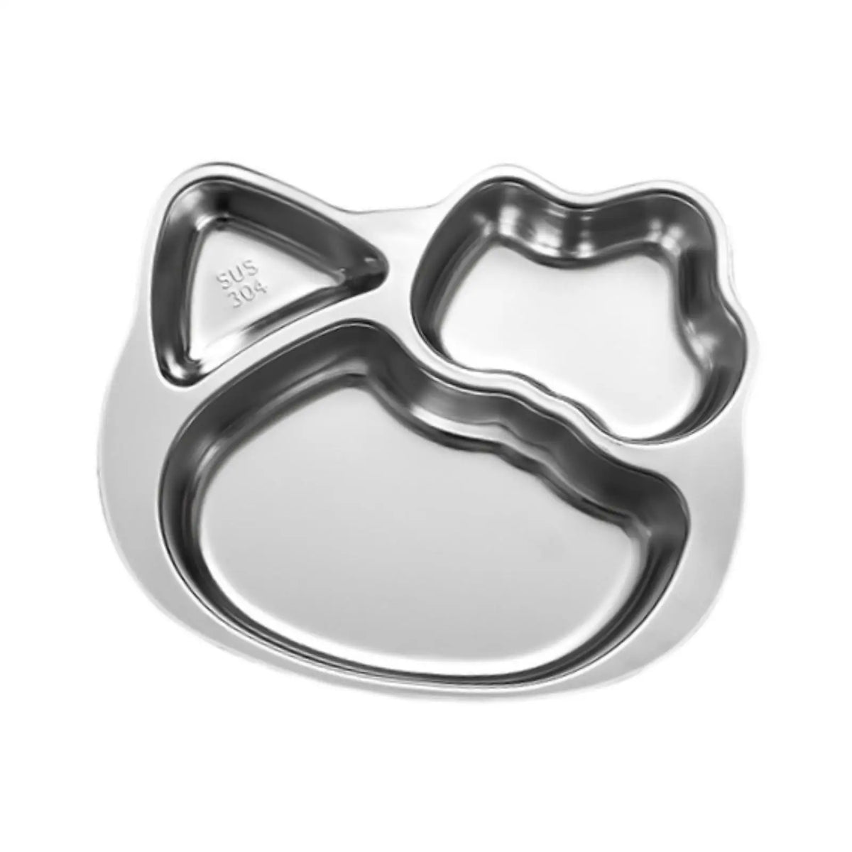 Kids Stainless Steel Divided Meal Tray | Toddler Food Platter