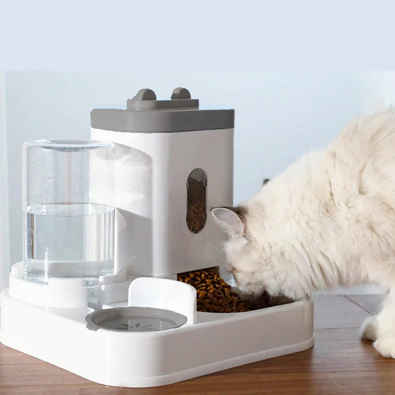 Rabbit Ear Standing Pet Bowl Set – Cat & Dog Food & Water Feeder